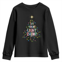 Jesus Christmas Youth Sweatshirt Let Your Light Shine Matthew 5:16 - Wonder Print Shop