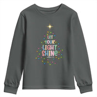 Jesus Christmas Youth Sweatshirt Let Your Light Shine Matthew 5:16 - Wonder Print Shop