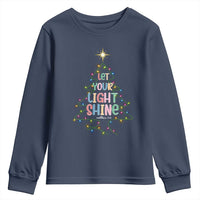 Jesus Christmas Youth Sweatshirt Let Your Light Shine Matthew 5:16 - Wonder Print Shop