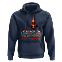 Jesus Christian Christmas Hoodie Cross Bible Verse Faith Love - Wonder Print Shop