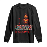 Jesus Christian Christmas Long Sleeve Shirt Cross Bible Verse Faith Love - Wonder Print Shop