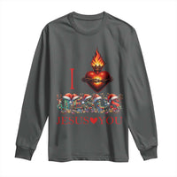 Jesus Christian Christmas Long Sleeve Shirt Cross Bible Verse Faith Love - Wonder Print Shop