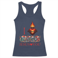 Jesus Christian Christmas Racerback Tank Top Cross Bible Verse Faith Love - Wonder Print Shop