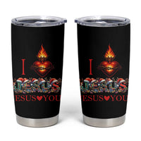 Jesus Christian Christmas Tumbler Cup Cross Bible Verse Faith Love - Wonder Print Shop