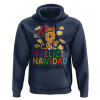 Funny Mexican Cat Christmas Hoodie Feliz Navidad Sombrero Kitty Xmas - Wonder Print Shop
