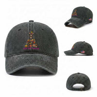Mi Burrito Sabanero Washed Cotton Baseball Cap Donkey Mexican Christmas