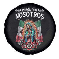 Our Lady of Guadalupe Spare Tire Cover Virgin Mary Mexican Flag - Wonder Print Shop