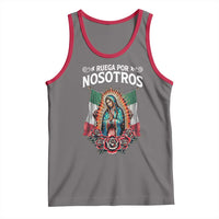 Our Lady of Guadalupe Tank Top Virgin Mary Mexican Flag - Wonder Print Shop