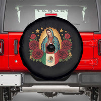 Our Lady of Guadalupe Mexican Flag Spare Tire Cover - Wonder Print Shop