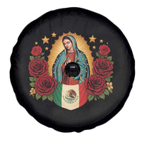 Our Lady of Guadalupe Mexican Flag Spare Tire Cover - Wonder Print Shop