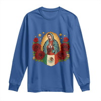 Our Lady of Guadalupe Mexican Flag Long Sleeve Shirt - Wonder Print Shop
