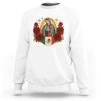 Our Lady of Guadalupe Mexican Flag Sweatshirt - Wonder Print Shop