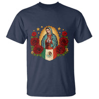Our Lady of Guadalupe Mexican Flag T Shirt - Wonder Print Shop
