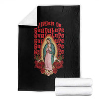 Our Lady of Guadalupe Throw Blanket Saint Virgin Mary Mexican - Wonder Print Shop