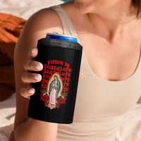 Our Lady of Guadalupe 4 in 1 Can Cooler Tumbler Saint Virgin Mary Mexican - Wonder Print Shop