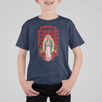 Our Lady of Guadalupe T Shirt For Kid Saint Virgin Mary Mexican - Wonder Print Shop