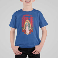 Our Lady of Guadalupe T Shirt For Kid Saint Virgin Mary Mexican - Wonder Print Shop