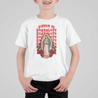 Our Lady of Guadalupe T Shirt For Kid Saint Virgin Mary Mexican - Wonder Print Shop