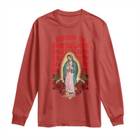 Our Lady of Guadalupe Long Sleeve Shirt Saint Virgin Mary Mexican - Wonder Print Shop
