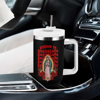 Our Lady of Guadalupe Tumbler With Handle Saint Virgin Mary Mexican - Wonder Print Shop