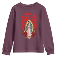 Our Lady of Guadalupe Youth Sweatshirt Saint Virgin Mary Mexican - Wonder Print Shop