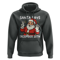 Santa Christmas December 25 Hoodie - Wonder Print Shop