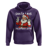 Santa Christmas December 25 Hoodie - Wonder Print Shop
