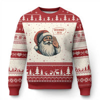 Funny Santa Xmas December 25 Ugly Christmas Sweater - Wonder Print Shop