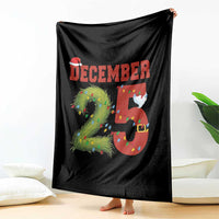 Christmas December 25 Throw Blanket Family Holiday Xmas - Wonder Print Shop