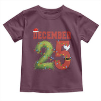 Christmas December 25 Toddler T Shirt Family Holiday Xmas - Wonder Print Shop