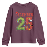 Christmas December 25 Youth Sweatshirt Family Holiday Xmas - Wonder Print Shop