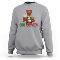 67 Six Seven Black Nutcracker Christmas Meme Sweatshirt - Wonder Print Shop