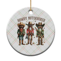 Nutcracker Cowboy Christmas Western Country Howdy Ceramic Ornament - Wonder Print Shop