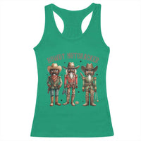 Nutcracker Cowboy Christmas Western Country Howdy Racerback Tank Top - Wonder Print Shop