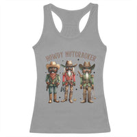Nutcracker Cowboy Christmas Western Country Howdy Racerback Tank Top - Wonder Print Shop