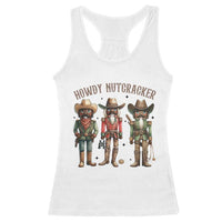 Nutcracker Cowboy Christmas Western Country Howdy Racerback Tank Top - Wonder Print Shop