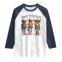 Nutcracker Cowboy Christmas Western Country Howdy Raglan Shirt - Wonder Print Shop