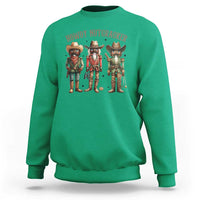 Nutcracker Cowboy Christmas Western Country Howdy Sweatshirt - Wonder Print Shop
