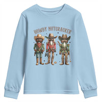 Nutcracker Cowboy Christmas Western Country Howdy Youth Sweatshirt - Wonder Print Shop