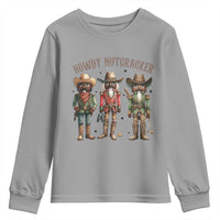 Nutcracker Cowboy Christmas Western Country Howdy Youth Sweatshirt - Wonder Print Shop
