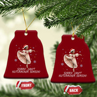 Black Nutcracker Ballet Christmas Ceramic Ornament - Wonder Print Shop