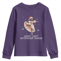 Black Nutcracker Ballet Christmas Youth Sweatshirt - Wonder Print Shop