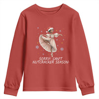 Black Nutcracker Ballet Christmas Youth Sweatshirt - Wonder Print Shop