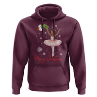 Black Nutcracker Ballet Hoodie Merry Christmas - Wonder Print Shop