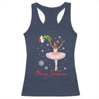 Black Nutcracker Ballet Racerback Tank Top Merry Christmas - Wonder Print Shop