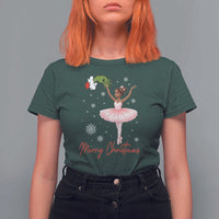 Black Nutcracker Ballet T Shirt For Women Merry Christmas - Wonder Print Shop