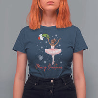 Black Nutcracker Ballet T Shirt For Women Merry Christmas - Wonder Print Shop