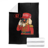 67 Six Seven Christmas Meme Throw Blanket Funny Nutcracker Make Xmas Great Again - Wonder Print Shop