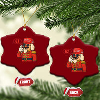 67 Six Seven Christmas Meme Ceramic Ornament Funny Nutcracker Make Xmas Great Again - Wonder Print Shop