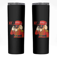 67 Six Seven Christmas Meme Skinny Tumbler Funny Nutcracker Make Xmas Great Again - Wonder Print Shop